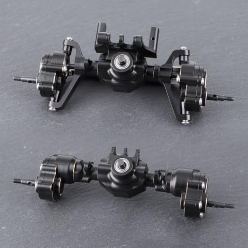 Brass Portal Axle Set for 1/18 Redcat Ascent-18 | Steel Gears, Servo Mount, Steering Links, Front & Rear Axles Included, RC Crawler Upgrades