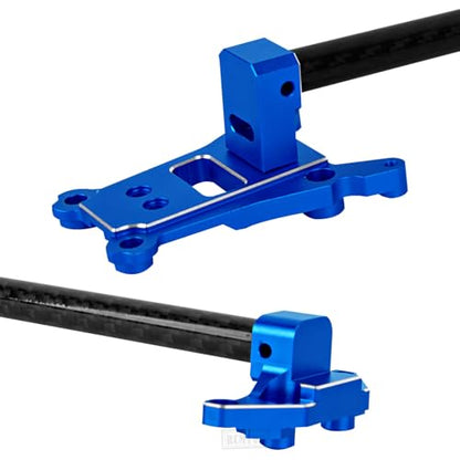 RC Aluminum Chassis Brace Upgrades Part for 1/10 Slash 4wd LCG,Slash 4x4 LCG VXL,Rustler 4wd,Rustler 4x4 VXL,Chassis Brace Heavy Duty Hops up,Navy Blue - color: Navy Blue - (Upgrades)