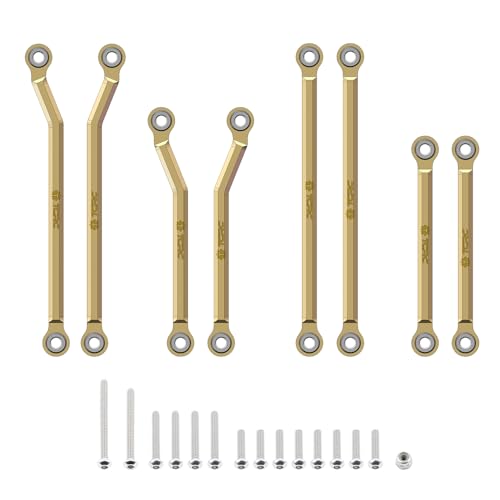 Brass High Clearance Chassis Links Set for 1/18 TRX4M Defender Bronco Crawler Truck - color: Brass