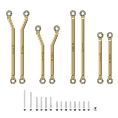 Brass High Clearance Chassis Links Set for 1/18 TRX4M Defender Bronco Crawler Truck - color: Brass