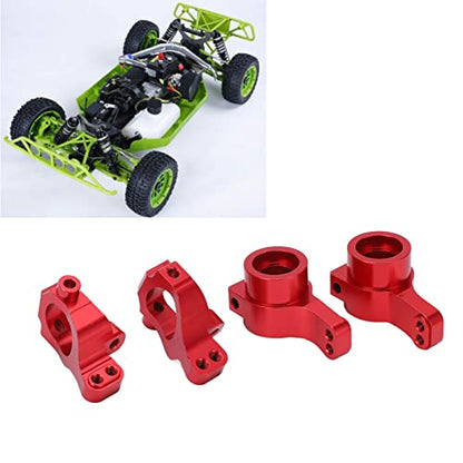 RC Block C Hub Carrier, Aluminum Alloy Steering Cup Upgrade Part Set for LOSI 22S 1/10 Rear Drive Short Course Truck (Red - color: Red