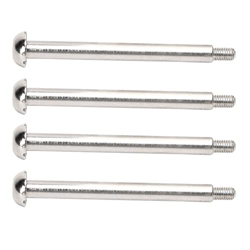 JTLB RC Lower Arm Hinge Pin, Premium Steel Aluminum Alloy Suspension Swing Arm Pin, Stable Structure, 4pcs 1.9in Rear Hinge Pin for ARRMA 1/7 1/8 Series, Made of M3 Nut (Silver) - color: Silver