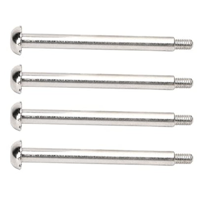 JTLB RC Lower Arm Hinge Pin, Premium Steel Aluminum Alloy Suspension Swing Arm Pin, Stable Structure, 4pcs 1.9in Rear Hinge Pin for ARRMA 1/7 1/8 Series, Made of M3 Nut (Silver) - color: Silver