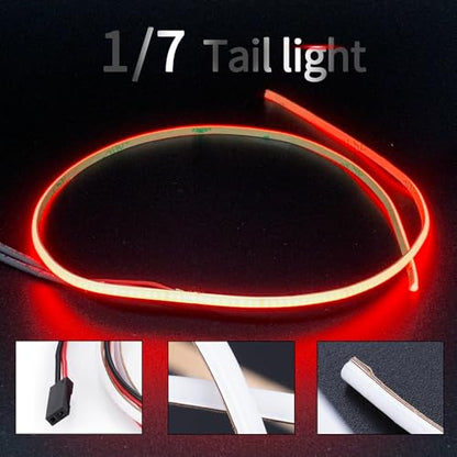 MOHERO 1/7 RC Led Light Strip Taillights for 1/7th ARR-ma Limitless F1 Upgrade Parts