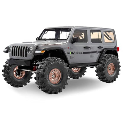 2.2" Beadlock Wheel Rims and Rubber Crawler Tires 150mm (5.91in) for 1/10 RC Crawler SCX10 RBX10 Wraith TRX4 (Bronze) - color: Bronze