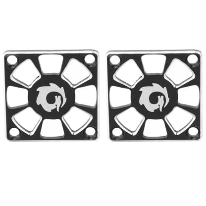 2 Pcs 40x40mm Aluminum RC ESC Cooling Fan Guard, Protective Fan Cover for RC Motor ESC Heat Sink, RC Car Upgrade Replacement Parts(Black) - color: Black