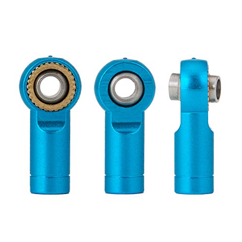 M3 Metal Tie Rod End Ball Joint Link Ball Head Holder, M3 Blue | For 1/10 Axial SCX10 90046 90047 TRX4, RC Crawler Car, Parts - color: M3 Blue