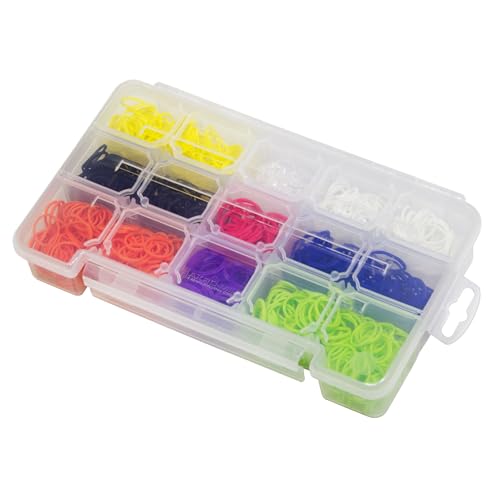 Akro-Mils 05705 Plastic Portable Parts Storage Case for Hardware and Crafts with Hinged Lid and 4 Adjustable Dividers, (8-3/8-Inch x 5-Inch x 1-5/8-Inch), Small, Clear - size: Small, style: 1-Pack