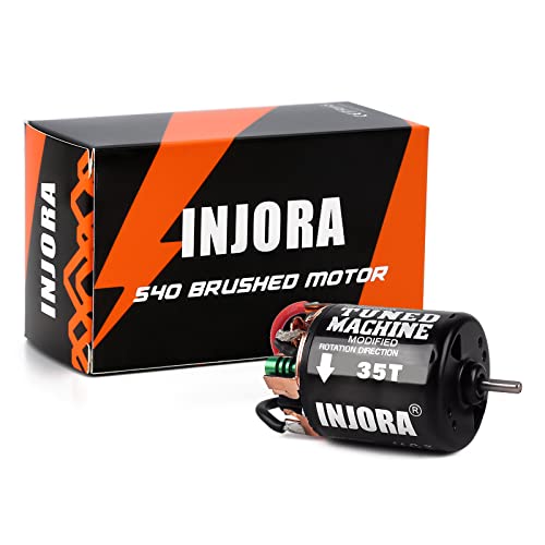 INJORA 540 Brushed Motor 35T Waterproof Motor for 1/10 RC Cralwer Car Axial SCX10 Pro SCX10 AXI03007 90046 TRX4 D90 Monster Truck （35T） - size: 35T