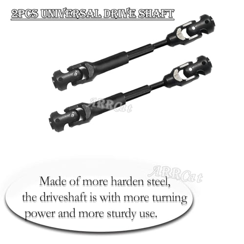 2pcs RC Drive Shaft 87-122mm for 1/10 SCX10，SCX10-II RTR,（87-122mm） - size: (2) 87-120 MM
