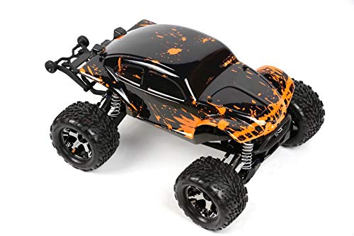 SummitLink Custom Body Muddy Orange Over Black Compatible for 1/10 Scale RC Car or Truck (Truck not Included) STB-BR-02