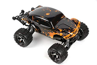 SummitLink Custom Body Muddy Orange Over Black Compatible for 1/10 Scale RC Car or Truck (Truck not Included) STB-BR-02