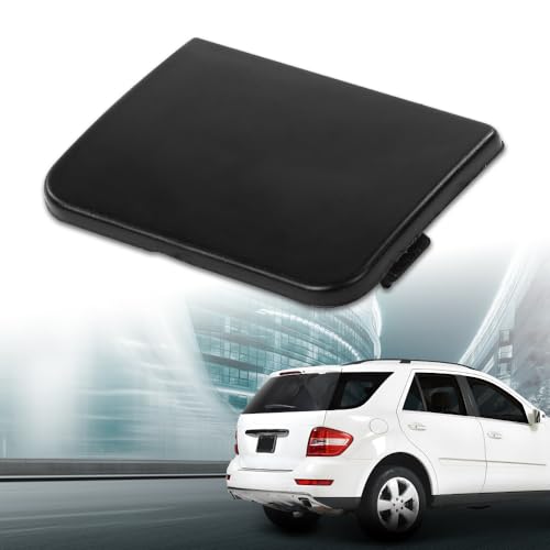 LQI Rear Bumper Tow Hook Cover Cap Black 1648853223 | Compatible with Benz ML-Class ML320 ML350 ML450 ML500 ML550 2009-2011 - size: Rear | Fit Benz W164 ML-Class 2009-2011