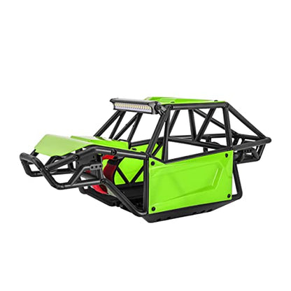 INJORA Nylon Rock Buggy Roll Cage Body Shell Chassis Kit for SCX10 II 90046 UTB10 1/10 RC Crawler Upgrade Parts (Green) - color: Green