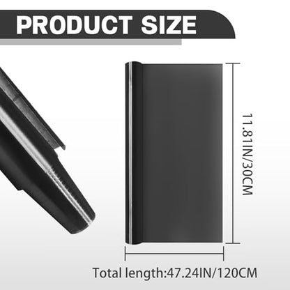 Car Lamp Film 12 X 48inch Cuttable and Stretchability, Non-Marking Self-Adhesive Decals Car Decor, Car Headlight Taillight Fog Lamp Packaging Protective Film, Black - color: Black