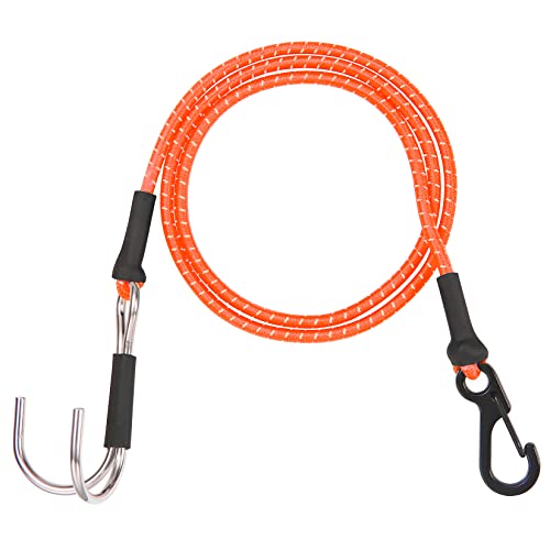 1/10 RC Crawler Elastic Force Escape Rope,Kinetic Winch Strap, 1/10 Scale RC Accessories Rescue Trailer Hook for Axial SCX10 Traxxas TRX4 Upgrade Parts (Orange) - color: Orange