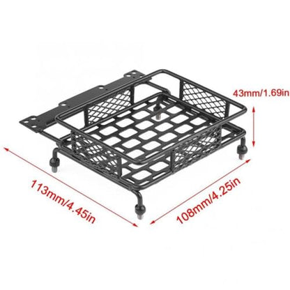 3 Size Metal Luggage Carrier Roof Rack Compatible with, CC01 1/10 Scale RC Crawler Cars(Small 113x108mm) - color: Small 113x108mm