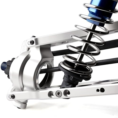 Unbreakable 7075 Aluminum Caster Blocks C-Hubs for Traxxas X-MAXX 8S, L&R C Hub Carrier Front Suspension Knuckle Mount Upgrade, CNC 7075 Alum., Replacement for Traxxas 7732 7832, Silver Finish - style: C-Hubs