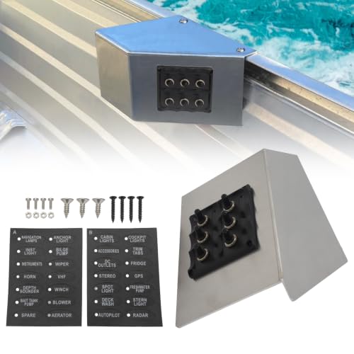Aluminum Side Console Switch Panel Mount for Boats Bracket for Fish Finders Boat Accessories - color: Bracket+Switch Panel