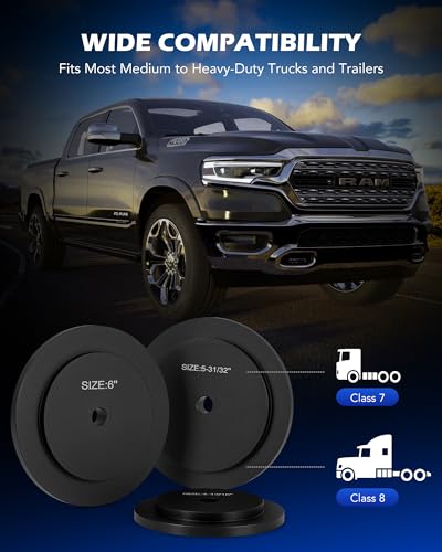 Orion Motor Tech Truck Hub Seal Installer Kit, Heavy Duty Seal Drivers Compatible with Class 7 8 Trucks, Set of 5 - size: 4-13/16 to 6-5/16 in.