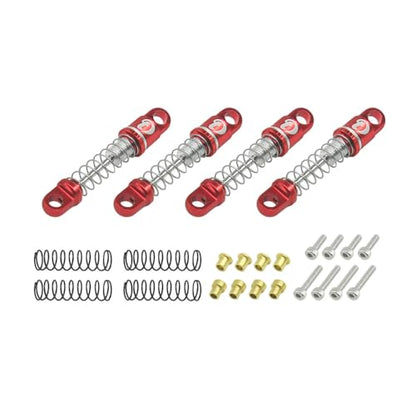 Hobby Details Aluminum Rear Axle Gear Box Skid Link Wheel Upgrade Set for 1/30 Axial SCX30 Jeep Wrangler RC Cars, Red (14 in One Set) - color: 14 in One Set