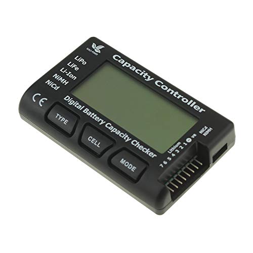 SoloGood RC Digital Battery Capacity Checker Tester Cellmeter 7 RC Battery Voltage Tester for LiPo/Li-ion/Nicd/NiMH Cell Meter Battery Checker Tester