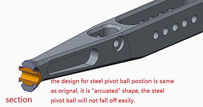 & VITAVON RC Parts Alu CNC Trailing Arm+Rear Suspension Link+Toe Link for Traxxas UDR Unlimited Desert Racer 1:7