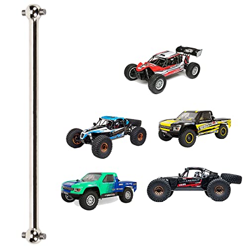 RCAWD Front Center Dogbone for 1/10 Losi lasernut U4 & Tenacity T & Tenacity TT PRO & Tenacity DB & Tenacity SCT Upgrades, 131mm Driveshaft #45 Steel Parts for #LOS232033 Silver - color: Silver