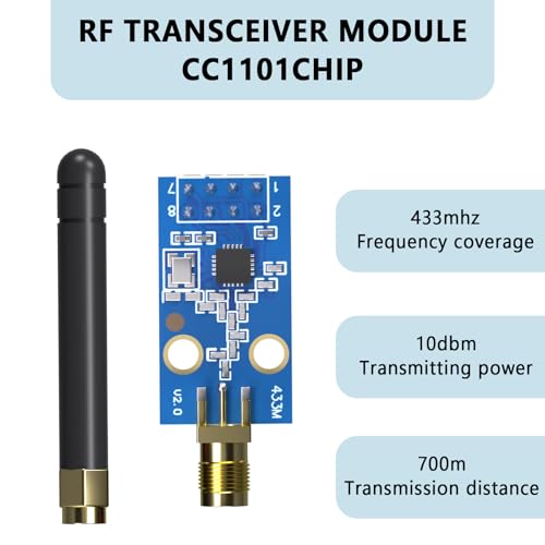 CC1101 Multi Band Low-Power Wireless Module with SMA Antenna | wireless transceiver module 315/433/868/915MHz