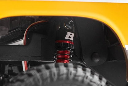 Rc Car Parts for FCX24 FCX18 1/18 1/24 Upgrade Parts: 41mm Oil-Filled Aluminium Shocks (4 pcs) Red - color: Red