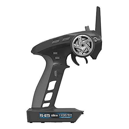 HOBBYMATE Flysky FS GT5 RC Transmitter with FS BS6 Gyro Receiver, 2.4Ghz 6 Channels RC Car Radio Transmitter and Receiver [F.Safe Out of Control Protect, ABS Setting, AFHDS 2A]