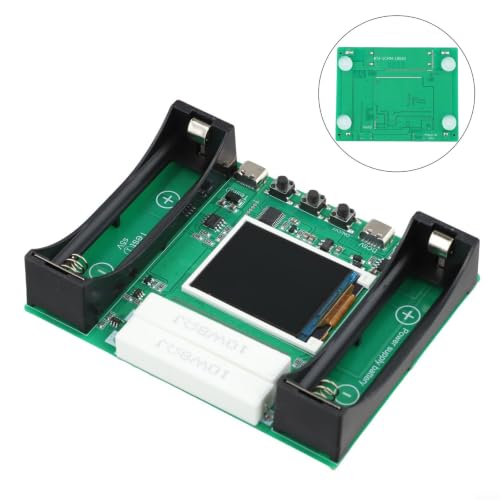 2 Channel for lipo for Battery Capacity Tester with Internal Resistance Meter - USB C Power Analyzer for RC Cars Drones 0-99999mAh