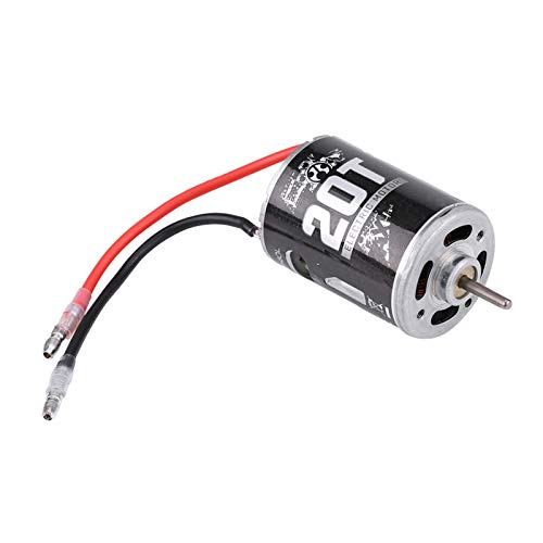 540 Brushed Motor, 20T/25T RC Car Motor 3.5cm/1.38in Diameter Metal RC Model Update Accessory for 1/10 Scale Remote Control Car (20T)