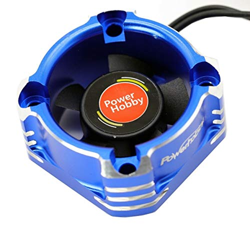 Powerhobby 30MM Booster High Speed Aluminum RC Cooling Fan 28K (Blue) - color: Blue