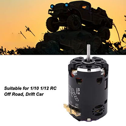 Dilwe Brushless Motor, 540 V3 10.5T Sensored Brushless Motor,RC Car Motor for 1/10 1/12 RC Off Road Drift Car, Brushless RC Motor RC Accessories