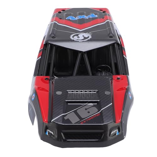 Alomejor RC Car Body Shell, Lightweight Stylish 1:18 Scale Replacement Body PVC Material for RC Enthusiasts Racing Customization and Hobby Projects - color: Red