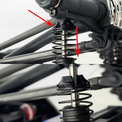 QUE-T RC Spring Retainers 4pcs/Set Shock Cups Counterweight for 1/18 TRX4M TRX4-M RC Crawler Car