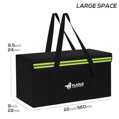 FLASLD Large Fireproof Lipo Bag for 200Ah Lithium Battery Storage and Charging, 22 x 9 x 9.5in E-bike Battery Bag Waterproof Box for Documents and Valuables - color: 22 x 9 x 9.5inch