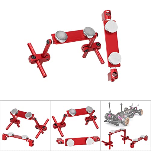 Milltrip RC Magnetic Body Mounts,Magnetic Body Shell Mount,Aluminum Magnetic Body Shell Mount Kit, Body Post Mount for 1/10 RC Racing Car(Red) - color: Red