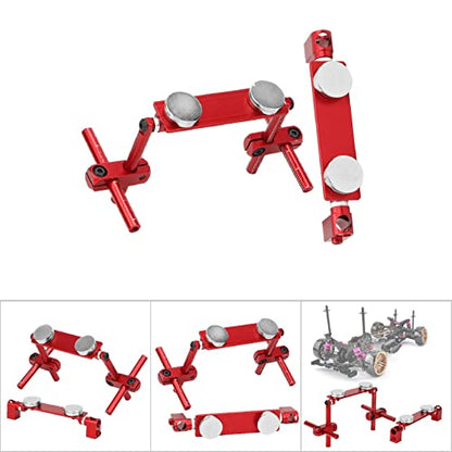Milltrip RC Magnetic Body Mounts,Magnetic Body Shell Mount,Aluminum Magnetic Body Shell Mount Kit, Body Post Mount for 1/10 RC Racing Car(Red) - color: Red
