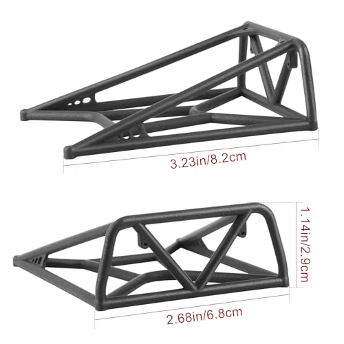 RC Scale Tube Bed Rack for 1/18 Redcat Ascent-18 Crawler Upgrades | Durable Tube-Style Bed Rack, Realistic Trail Truck Styling Custom Scale Details for Redcat Ascent-18 Pickup