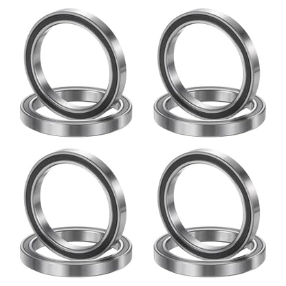 uxcell 8Pcs 6809 2RS 45mmx58mmx7mm Deep Groove Ball Bearings, Double Rubber Shielded Bearing Steel ABEC5 High Performance for Industrial Machinery Precision Transmission, Black - size: 6809 2RS 45mmx58mmx7mm