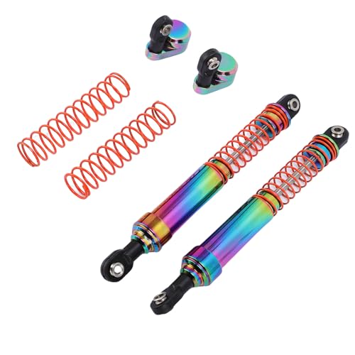 Fabater 105mm RC Shock Damper, Oil Pressure Damping Aluminum Alloy RC Oil Damper, Colorful with Offset Cap for 1/10 1/12 /14/16 Scale Buggy Truggy On Road Off Road