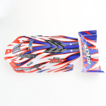 Plastic RC Car Shell Cover Replacement RC Parts for WLtoys 124008 1/12 4WD RC Car - color: Car Shell
