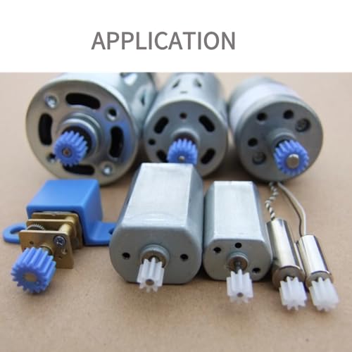 Walfront 26pcs Plastic Spindle Gear Set 2MM/2.3MM/3MM/3.17MM/4MM Motor Gear Assortment Kit for DIY Robot Car Model Hobby Craft Replacement Parts for 130/180/280/370 Motors