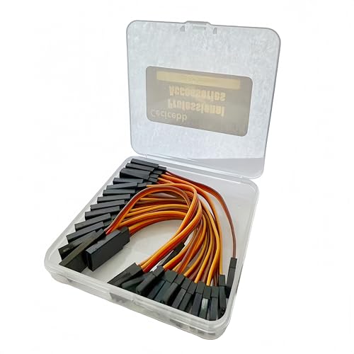 3-Pin Servo Extension Cable,Wire Cord Female to Male Lead Wire Connector JR for RC Car Airplanes Remote Control 15 Pieces