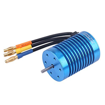 650 Brushless Motor,Surpasses F540-V2 3000kV Sensorless Brushless Motor for 1/10 1/12 RC Car Truck Accessory and Crawler with Good Stationarity Reliability and Maximum Speed