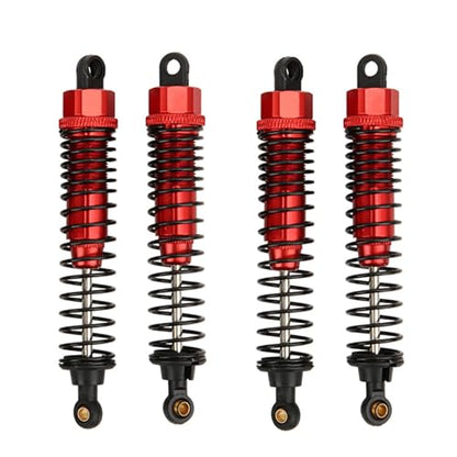 4pcs 68mm/98mm /108mm Aluminum Shocks Absorbers Damper for HSP for HPI 1/10 Scale RC Car On-Road Monster Truck Off Road Buggy(Red 108mm) - color: Red 108mm