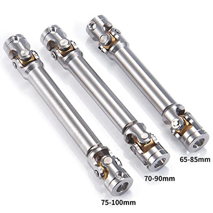 RC-Hub 1Pcs RC Driveshafts Metal Drive Shaft 45-50/47-57/55-67/60-80mm for 1:14 Tamiya Trailer Tractor Truck RC Crawler Car (65-85mm) - size: 65-85mm