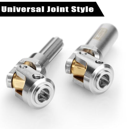 Stainless Steel Driveshaft for 1/10 RC Crawler TRX4 SCX10, 75-89mm | CNC Machined, Heavy-Duty Drive Shafts, Splined Engagement - size: 75-89mm